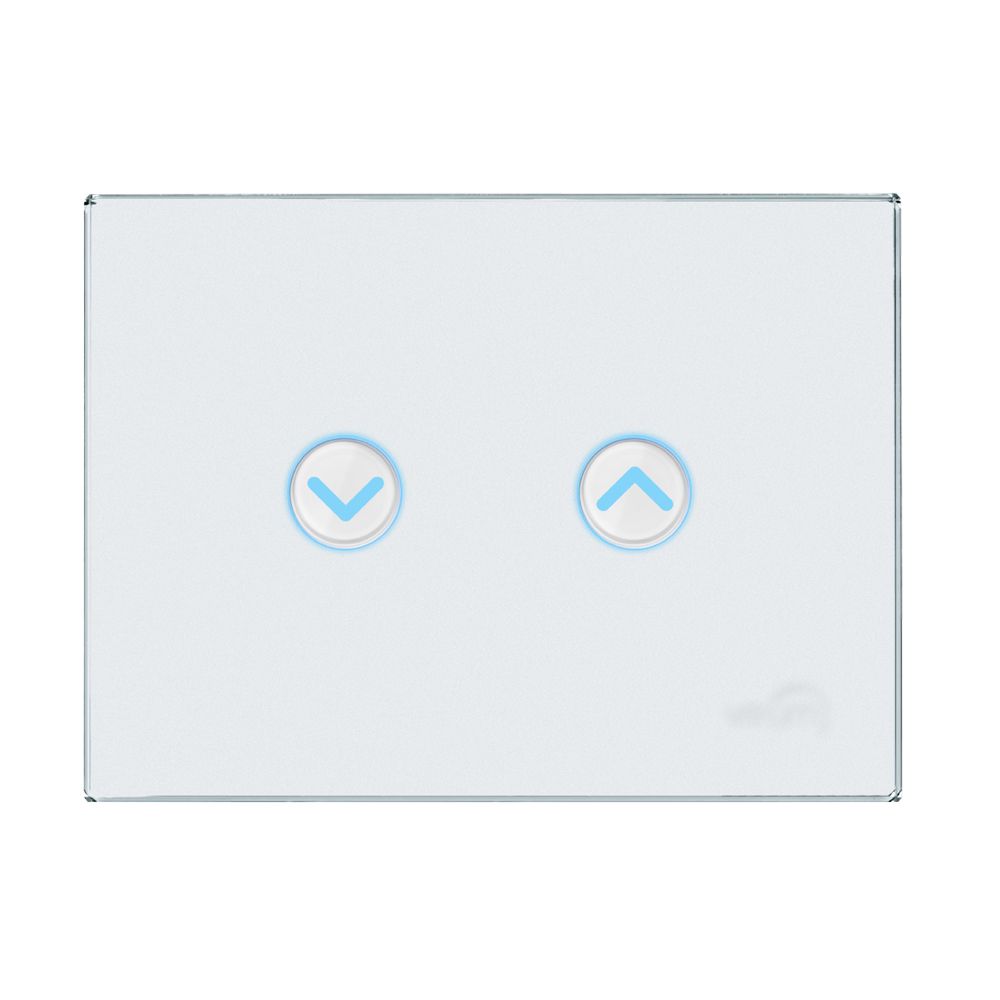 Vitrum EU II 1 Shutter White Glass Etched