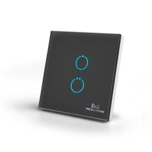 Реле MCOHome Touch Panel Switch 2 Button черный