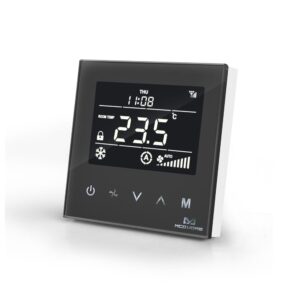 Термостат MCOHome - Fan Coil Thermostat 2 pipe черный