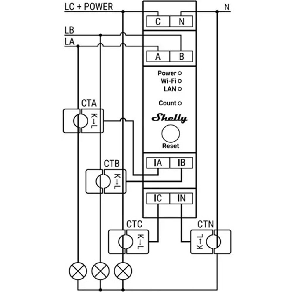 Shelly Pro 3EM-120A v2 - Image 3