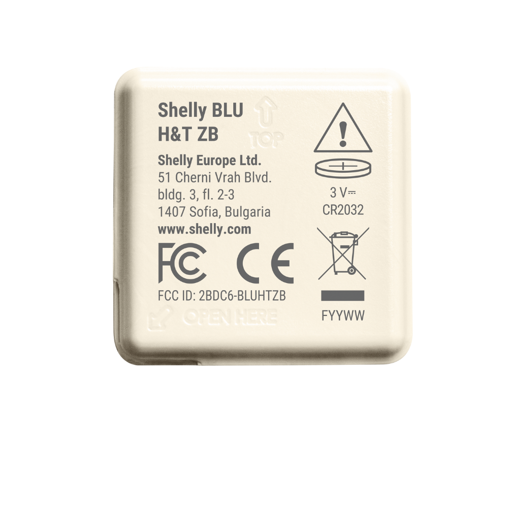 Датчик влажности Shelly Blu H&T ZB слоновая кость — изображение 5
