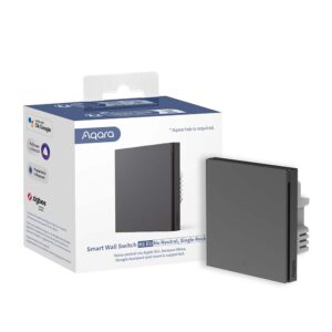Aqara Smart Wall Switch H1 (no neutral, single rocker) Grey