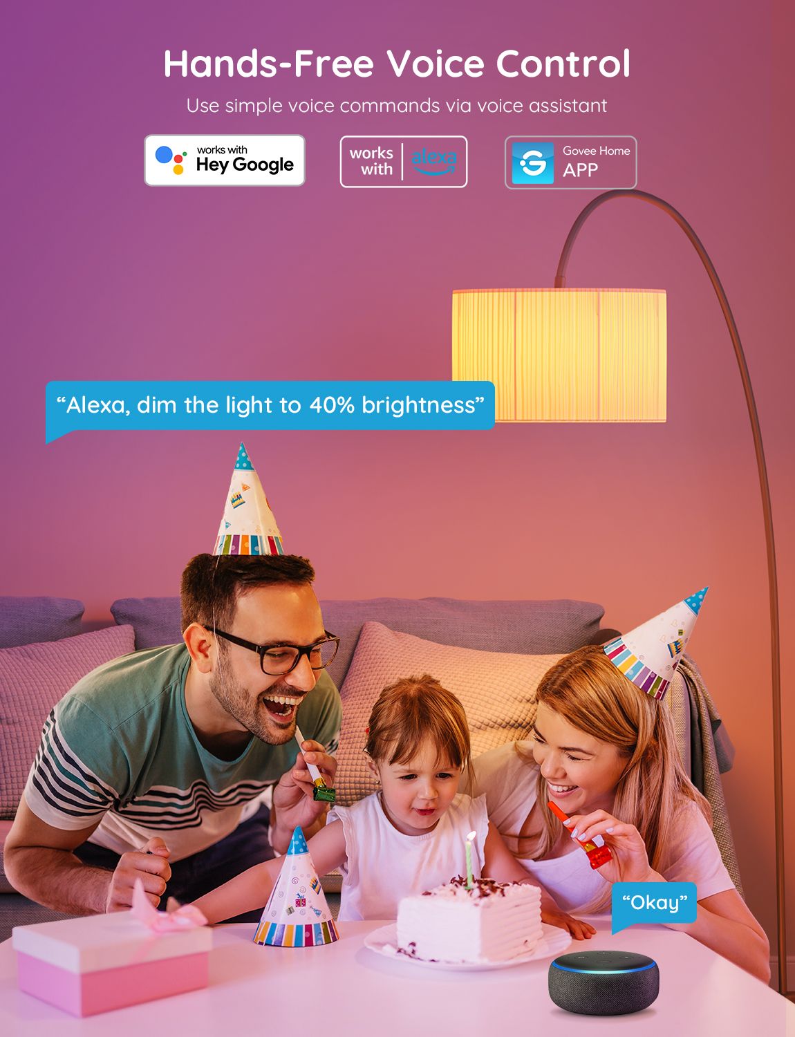 Умная лампа Govee RGBWW Smart LED Bulb E27 (800lm) (2-pack) — изображение 2