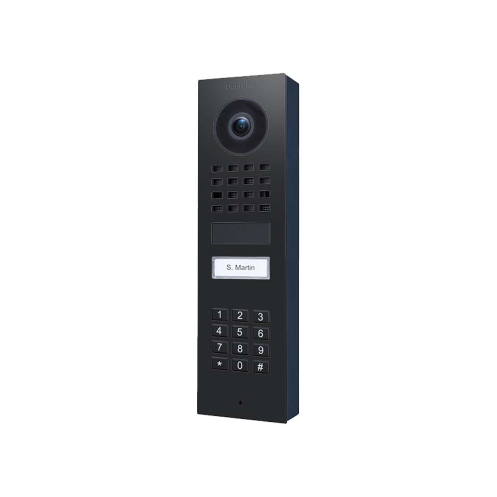 Doorbird IP Video By Station D1101KV Surface-mount, Graphite black (Raven Polar), powder-coated, semi-gloss