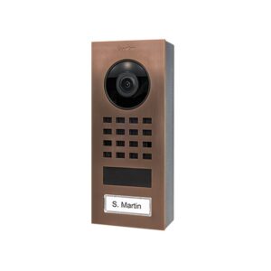 Doorbird IP Video Door Station D1101V Surface-mount stainless steel V4A, brushed, PVD coating with bronze-finish