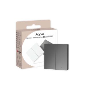 Беспроводной выключатель Aqara Wireless Remote Switch H1 (две клавиши) - серый